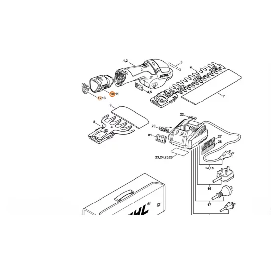 STIHL  Akumulator HSA 25  AS 4515 400 6500